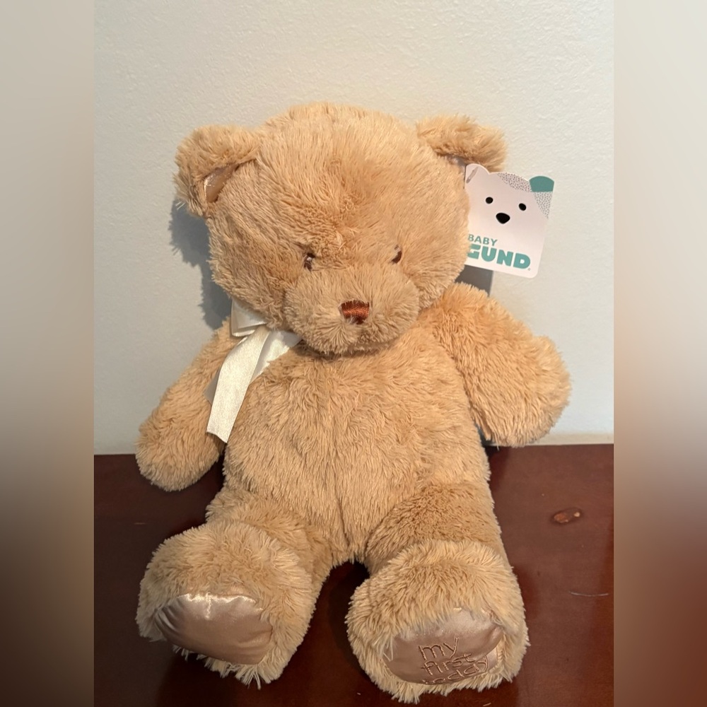 Baby GUND My 1st Teddy Bear Stuffed Animal Plush 18" Tan NWT